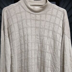 Pronto Uomo Light Beige Textured Knit Crewneck